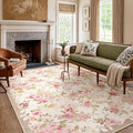 Lahome Washable Area Rug 6x9, Nursery Rug Girl Living Room Rug 6x9, Vintage by Lahome