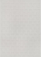 Micro Loop Indoor Rug White 10x14 Boho Geometric Neutral Area Rugs - Image 2