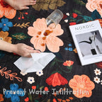 Rugcomf Bedroom Rug 3x5 Rug Washable Area Rug Non Slip Low Pile Boho Floral - Image 5