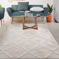 Antep Rugs Palafito 6x9 Geometric Shag Diamond High-Low Pile Textured Indoor by AntepRugs