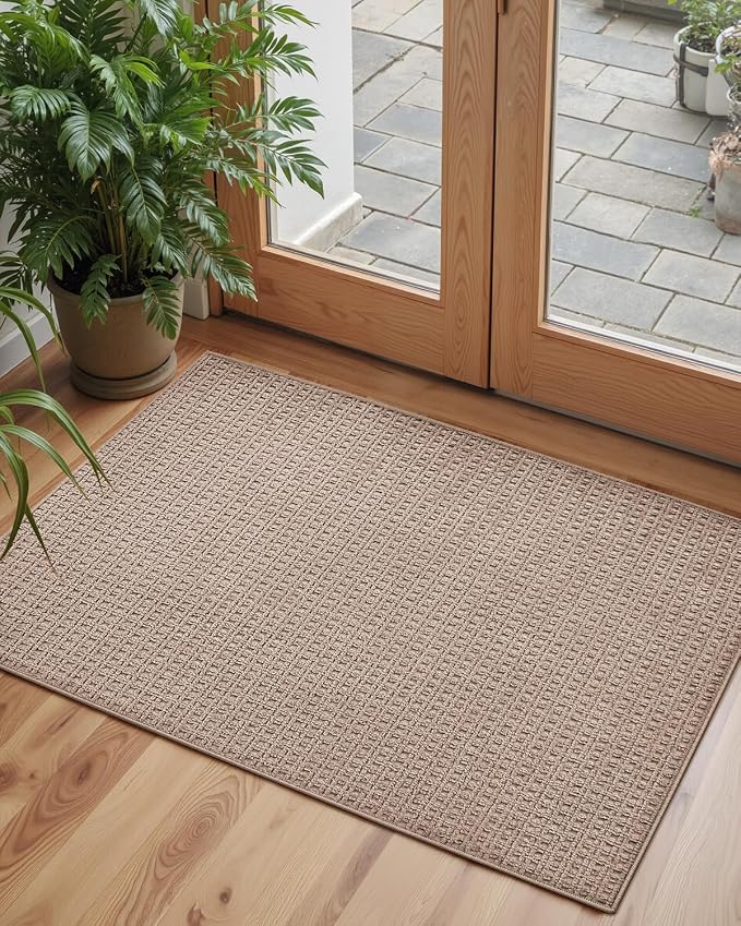 Color&Geometry Front Door Mat Indoor Non Slip Rubber Backing, Soft Absorbent - Image 8