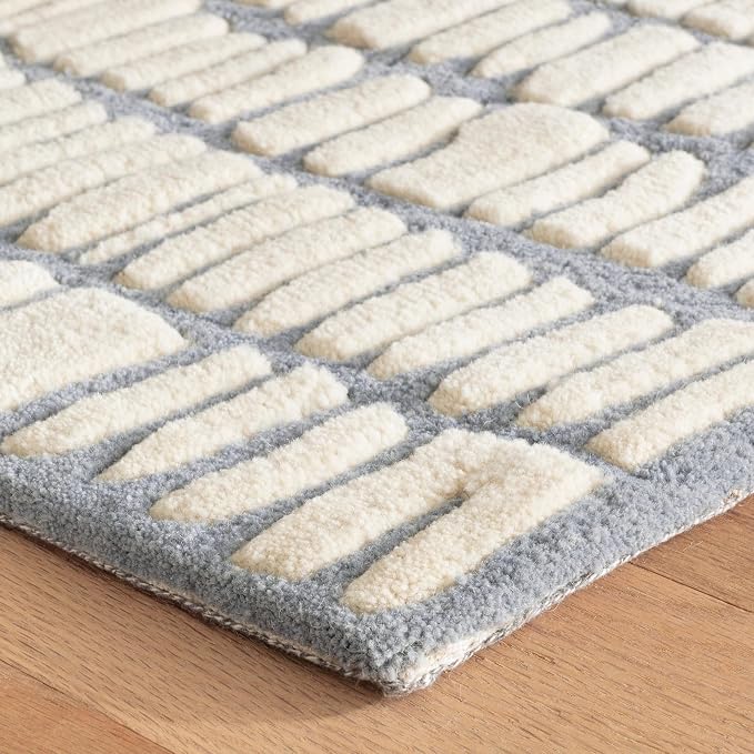 Dash and Albert Roark Pewter Blue Hand Tufted Wool Rug, 3 X 5 Feet - Image 5