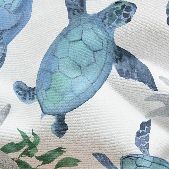 Tritard Coastal Sea Turtles 2x3 Area Rugs - Image 6