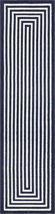 Unique Loom Sabrina Soto Outdoor Collection Geometric, Carved Area Rug - Image 8