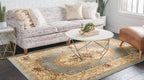 Unique Loom Versailles Collection Traditional Classic Floral Motif Area Rug - Image 2