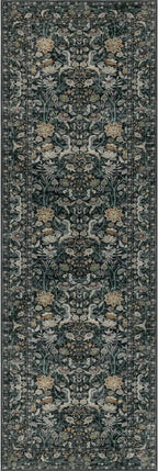Washable Runner Rug 2x10: Vintage Boho Floral Carpet Runners - Image 8