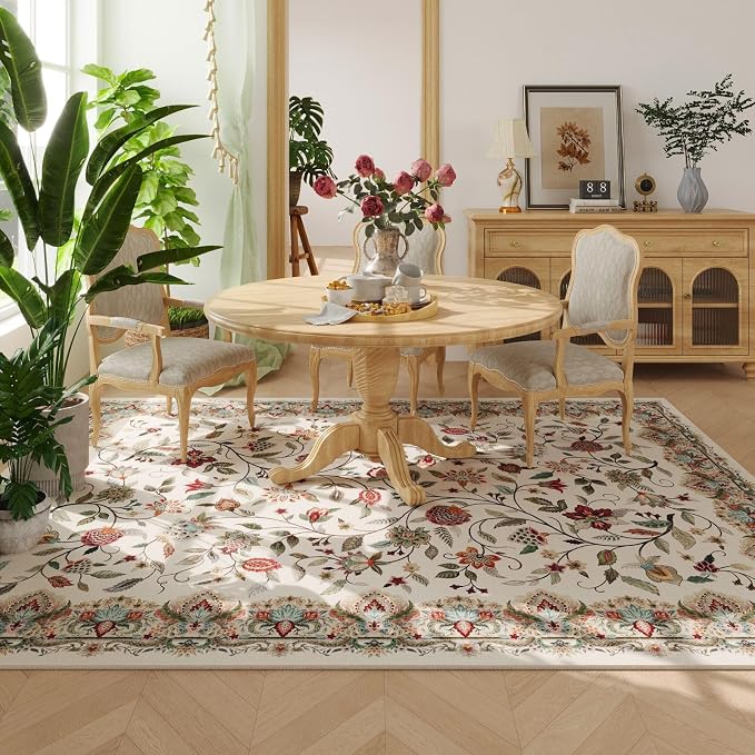 Rugcomf Vintage Paisley Rugs for Living Room 8'x10' - Image 4
