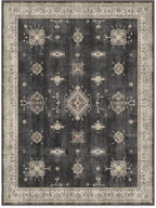 RUGGABLE Washable Vintage Area Rug – Verena Dark Wood 9x12, Stain-Resistant - Image 3