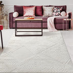 Antep Rugs Palafito 6x9 Geometric Shag Diamond High-Low Pile Textured Indoor by AntepRugs