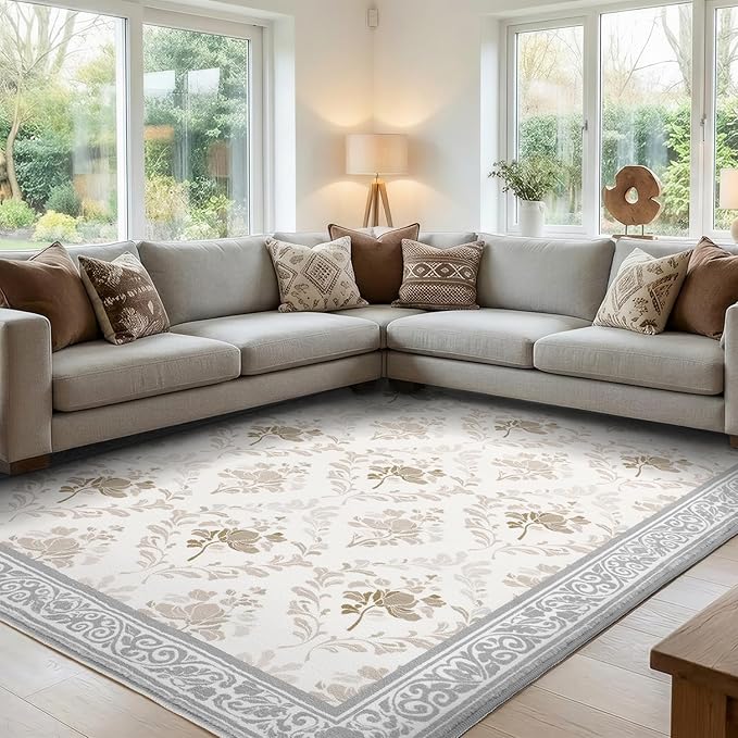 SOULFUL Medium Pile 8x10 Rugs for Living Room by SOULFUL