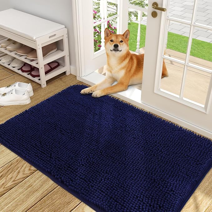 OLANLY Dog Door Mat for Muddy Paws 48x30, Absorbs Moisture and Dirt, Absorbent by OLANLY