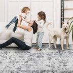 Washable 6x9 Area Rug for Living Room, Carpet for Bedroom Dining Room, Non - Image 5