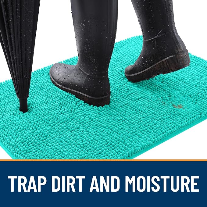 OLANLY Dog Door Mat for Muddy Paws 47x20, Absorbs Moisture and Dirt, Absorbent - Image 2