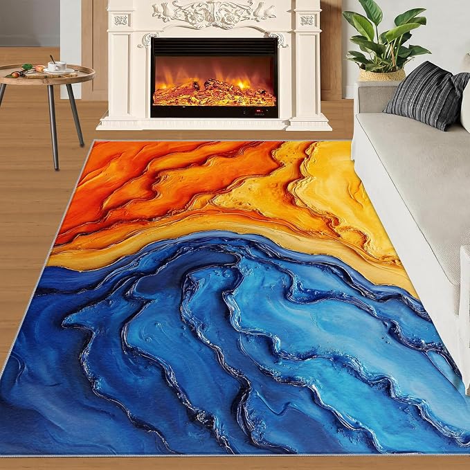 Navy Blue Rugs for Bedroom - Image 2