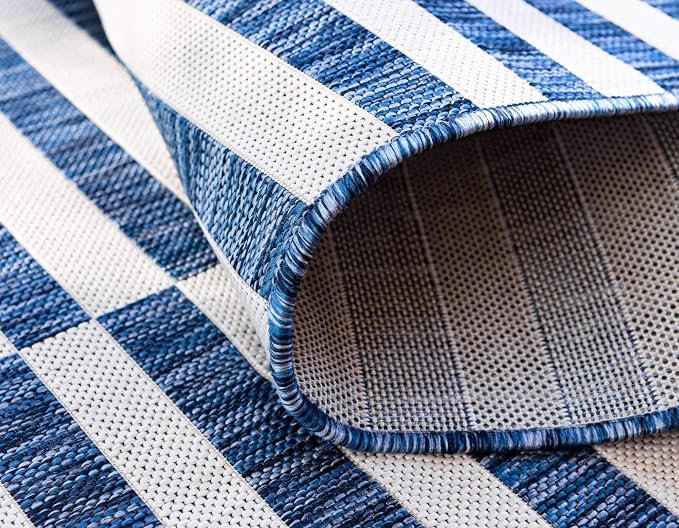 Unique Loom Outdoor Collection Classic Stripes, Transitional Indoor & Outdoor - Image 5