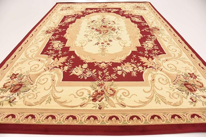 Unique Loom Versailles Collection Traditional Classic Floral Motif Area Rug - Image 6