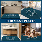 OLANLY Dog Door Mat for Muddy Paws 40x32, Paw Print Design, Absorbs Moisture - Image 8