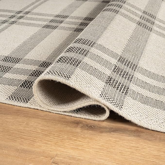 CAMILSON Easy Jute Rug 2x7, Indoor and Outdoor Off-White Runner Rug - Image 5