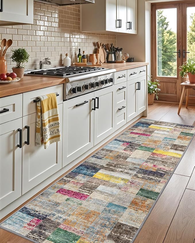 LUMI Washable Runner Rug, Low Profile Thin Long Carpeet - Image 7