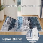 Ciicool 8ft Round Washable Rug, Modern Abstract Circle Rugs, Non-Slip Thin - Image 5
