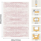 5x7 Machine Washable Area Rug for Living Room, Kids and Pets Friendly for - Image 2