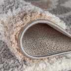 Rugshop Cozy Moroccan Trellis Indoor Shag Runner Rug 2' x 10' Gray/Cream - Image 4