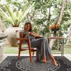 CAMILSON Outdoor Rug 8x10 Modern Area Rugs - Image 5