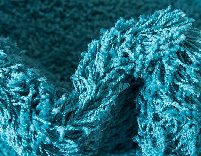 Unique Loom Solid Shag Collection Area Rug - Image 7