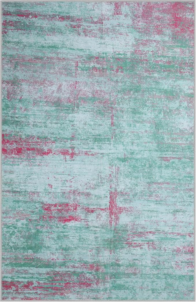 5x7 Abstract Area Rugs for Living Room, Modern Washable Indoor Rug for Bedroom - Image 4