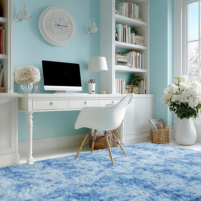Andency 8x10 Area Rugs for Living Room, Non-Slip Fluffy Soft Large Shag Bedroom - Image 4