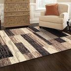 Superior Rockwood 3 Piece Indoor Area Rug Set, Jute Backing, Modern Color Block - Image 6