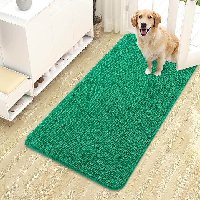OLANLY Dog Door Mat for Muddy Paws 44x24, Absorbs Moisture and Dirt, Absorbent by OLANLY