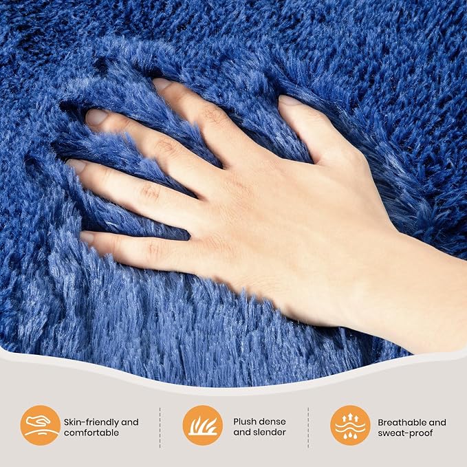 Zentavio Boys Rugs for Bedroom Blue 5x8 Large Carpet Nursery Aesthetic Kids - Image 3