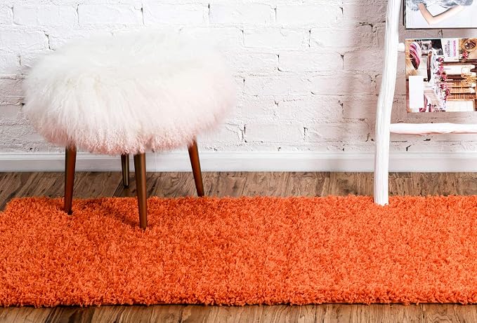 Unique Loom Solid Shag Collection Area Rug - Image 3