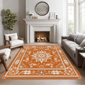 Mandala Rugs for Living Room -Vintage Floral Rug, 3x4 ft, Boho Medallion by Phtbz