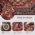 Ciicool 2x5ft Runner Rug, Hallway Wahshable Rugs Vintage Kitchen Carpet - Image 4