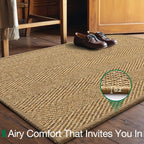 LUMI Handwoven Sisal Door Mat, Non-Slip Durable Entryway Mat, Welcome Front - Image 8