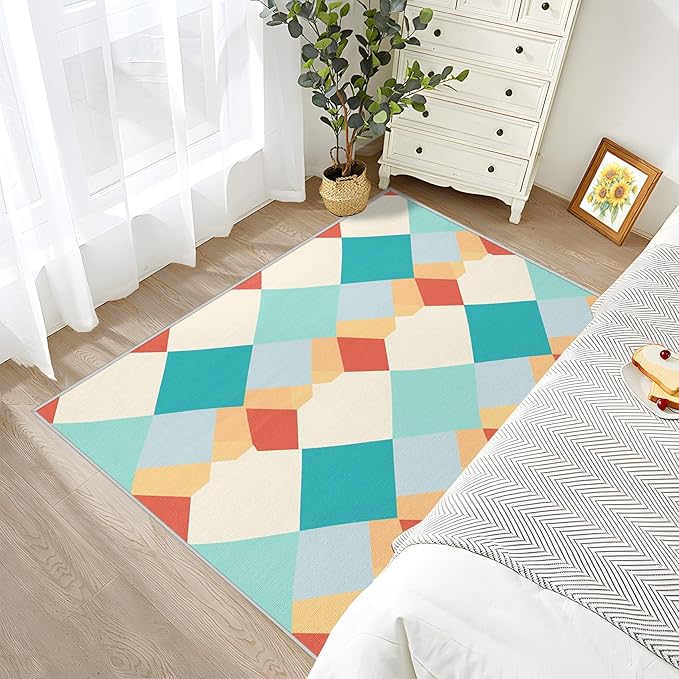 Geometric Washable Rugs - Image 3