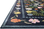 Loloi Rifle Paper Co. Canopy Collection CNP-04 Black 3'-9" x 5'-9" Accent Rug - Image 3