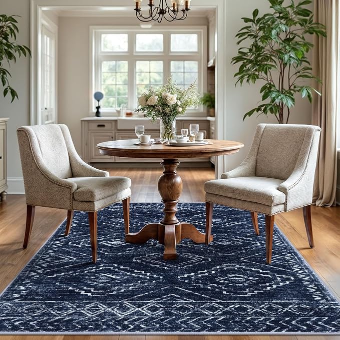 KILOCOCO Area Rug 4'x6' Entryway Rug Washable Bedroom Rugs Non Slip Printed - Image 2