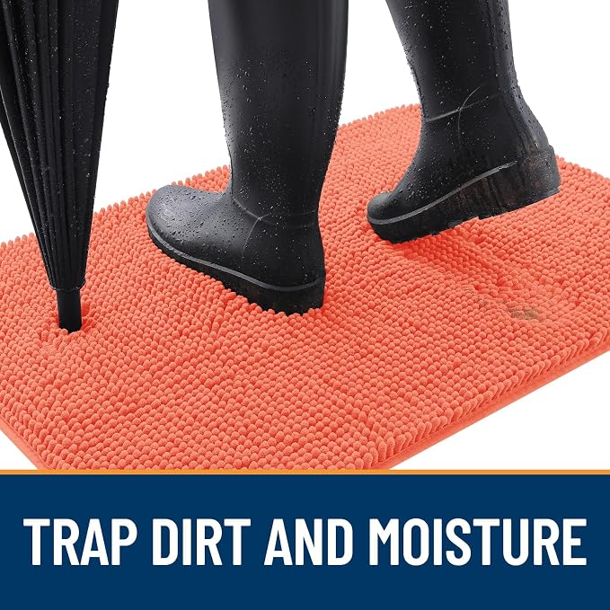 OLANLY Dog Door Mat for Muddy Paws 34x21, Absorbs Moisture and Dirt, Absorbent - Image 2