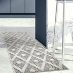 Antep Rugs Palafito 2x5 Geometric Shag Diamond High-Low Pile Textured Indoor by AntepRugs