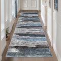 Ciicool 2'6"x10' Washable Runner Rug, Modern Abstract Hallway Rugs Runner by CIICOOLHomeDeco