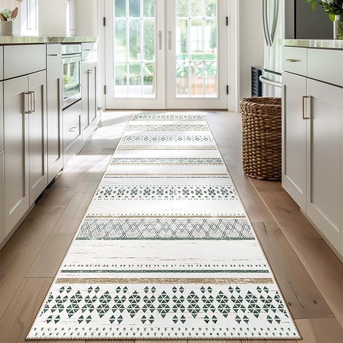 BESTSWEETIE 2x8 Area Rugs for Living Room Washable Moroccan Farmhouse Neutral by BESTSWEETIE