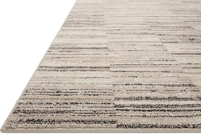 Loloi Darby Collection DAR-01 Charcoal/Sand 2'-7" x 8'-0" Runner Rug - Image 3