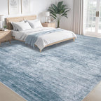 Area Rugs 10x14 Living Room: Washable Rug Modern Abstract Large Rugs Soft Non - Image 4