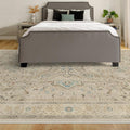 RUGGABLE Washable Vintage Area Rug – Kamran Ivory Opal 9x12, Stain-Resistant by RUGGABLE