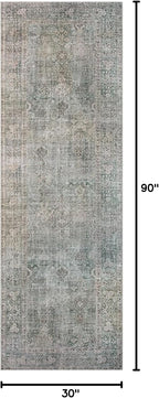Loloi Chris Loves Julia Jules Collection JUL-08 Emerald/Antique Ivory 2'-6'' x - Image 2