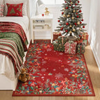 Wonnitar Christmas 5x7 Area Rugs, Non-Slip Soft Bedroom Rug, Washable Low Pile - Image 3