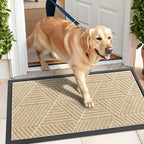 Kitinjoy Front Door Mat Outside Entrance, Sturdy Natural Dirt Trapper, Heavy - Image 7